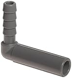 John Guest Acetal Copolymer Barbed Tube Fitting, 90 Degree Elbow, 3/8 Stem OD x 5/16 Hose ID (Pack o