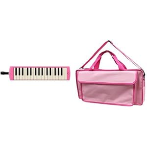 YAMAHA ヤマハ PIANICA ピアニカ 32鍵 ピンク P-32EP + KC 鍵盤ハーモニカバッグ[Peach Pink] 付属セット