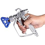 Yosoo 塗料スプレーガン 塗料噴霧機 塗料ガン 高圧エアレス カーボディコーティング スプレーマシン 汎用スプレーガン 超砥粒ニードル 装飾工事 油性塗料工事 清掃簡単 耐錆