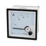 XDiscount アナログ電流計 プラスチック 電子部品 ホワイト ブラック サーキットテスタ 1個入り