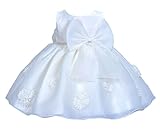 (コ-ランド) Co-land ベビー ワンピース 子供 ドレス リボン 蝶結び飾り プリンセス 女の子 女児 フォーマル ドレス 結婚式 発表会 演出 ホワイト 73