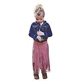 (プタス) Putars 幼児の女の子ソリッドカラーティアードタッセルスカートの服装 18ヶ月 - 5 歳