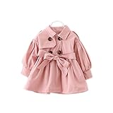 FEVON コート　子供　ガール　ダスターコート　女の子　ベビー服　長袖　ダブル　無地　ベルト付き　スプリングコート　ジャケット　春　秋　レンチコート　キッズ　子供服　アウター　オシャレ　可愛い　全4