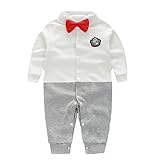 エルフ ベビー(Fairy Baby)ベビーフォーマル男の子 セレモニーロンパース 結婚式服 男の子73cm 灰白