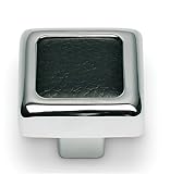 Atlas Homewares 3149-BL 1-1/4-Inch Paradigm Collection Cabinet Knob, Black Leather [並行輸入品]
