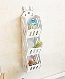 GRJH® 複数のレイヤーシェルフバスルーム用品棚バスルームストレージラックWCパイロン壁掛けストレージラック 防水性と耐久性