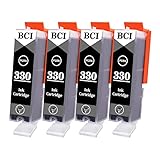 Canon用 キヤノン用 BCI-330 互換インク BCI-330 Canon用 インク 330 PGBK ブラック 4本セット対応機種:PIXUS TS8530【残量表示/個包装/安心三年保障付き】