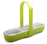 Zak Designs Kitchen to Table 3-Section Caddy with Handle and Lid Kiwi [並行輸入品]