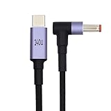 xiwai 1.8m/5.9フィート Type C PD充電コード USB-C オス入力 DC 5.5x2.5mm 20V アダプター 電源 100W 135W 140W 65W ジャック延長充電ケーブル ノートパソコン用