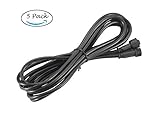 Pack of 5 FVTLED 2m 6.56ft 4Pin Extension Cable Wire with Male and Female Connectors at Both Ends fo