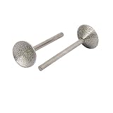 uxcell ルータービット マウントポイント 軸付き砥石 ダイヤモンドマウントポイント 金属 ダイヤモンド ヘッド直径16mm 2個入り