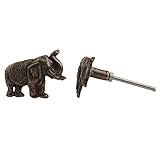 10のセットハンドメイドRein Deerアルミニウム引き出しキャビネットノブ引き出しシルバーカラーIndianShelf 標準 MK-104
