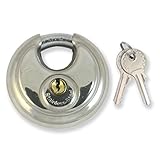 Madolラウンド2 3 / 4 "ディスク南京錠( 970 C高シールドShackelセキュリティStainleeスチールキー設定異なる/ディスコde acero 70 mm