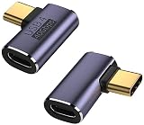 オーディオファン USB L字アダプタ USB4.0 40GB PD対応 Type-Cメス⇔Type-Cオス A２点セット