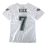 Outerstuff Michael Vick NFL Philadelphia EaglesホワイトAway Replica Jersey Girls Youth (XS - XL) L/10-12
