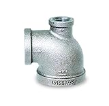Everflow Supplies gmrt1404亜鉛メッキ可鍛性3つサイズReducing Tee withメスねじ継手 2" x 1-1/4" x 1" GMRT2012 1