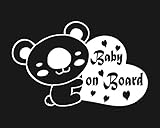ノーブランド 白 コアラ Baby On Board シール ステッカー デカール