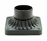 Trans Globe Lighting 100 BK Outdoor Canby 3.25 Post Base Mount Black [並行輸入品]