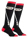 アメリカ発Sock it To Me(ソックイットトゥーミー) レディースハイソックス アメリカ発 可愛い靴下: Sneaky Ninja スニーキーニンジャ フリーサイズ【正規輸入品】 ST-f02