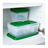 イケアPrutaグリーン&クリア食品容器、17のセット( 2パック)