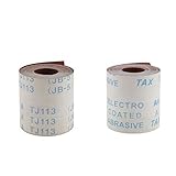 P Prettyia 2ピース エメリー布 研磨材　320グリット＋600グリット 10メートル サンドペーパー バリ取り