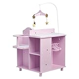 (Purple) - Olivia's Little World TD-0203AP Twinkle Stars Princess Baby Doll Changing Station with St