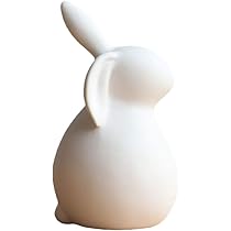 Amazon.co.jp: NUOBESTY ウサギ 置物 飾り かわいい セラミック