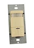 Leviton ODS0D-TDI Dual-Relay, Decora Passive Infrared Wall Switch Occupancy Sensor, Auto-On or Manua