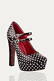 Banned Apparel - Billie Joe Polka Dots Platform Shoes 3.5