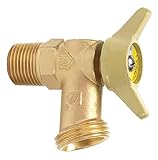 Homewerks VBD-QTR-C3B Boiler Drain with 1/4-Turn, Male Thread and Solder, Brass, 1/2-Inch [並行輸入品]