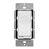 topgreener tgds-120 120 VディマーロッカースイッチのLED/CFL白熱灯/ハロゲンと蛍光|単極、3ウェイ、air-gap、中性線必要な|ホワイト