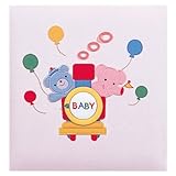 【お子様の誕生記念に刺繍アルバムを作成致します/ア-OLB-613/N】フエルアルバム　チューチュートレイン ピンク  Ｌサイズ/ア-OLB-613/N-P