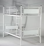 ◆◇パネルベッド◇◆パイプ二段ベッド　パイプ2段ベッド　二段ベッド　2段ベッド　パイプベッド　シングルベッド スチールベッド■052WH/WH