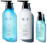 Q+ クオリタス [ ダメージケア ] シャンプー トリートメント セット アミノ酸シャンプー バス用品セット フルーティ・フローラルの香り (ボトル・400ml/400g/80ml)