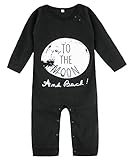 mombebe Baby Boys ' Funnyロンパース カラー: ブラック
