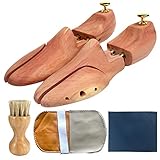 シューキーパー シューツリー ブラシ付 レッドシダー24.5-29.5cm 木製 シワ伸ばし ...
