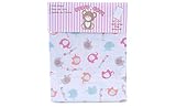 Honey Baby 100% Cotton Girls Fitted Crib & Toddler Bed Sheet (Elephant Pink) by HONEYBABY