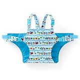 どこでもサポート赤ちゃん安心チェアベルト　カラフル列車で行こう（スケアー地・ライトブルー）　B2602900　日本製