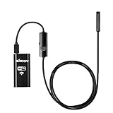 KKmoon 8mm 1m HD 720P Wifi内視鏡　ワイヤレス内視鏡　ボアスコープ防水検査スネークカメラ　6本LED調節可能ライト付き　iOS iPhone Android スマートフォン タ