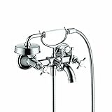 Axor 16540001 Montreux Wall-Mounted Tub Filler with Cross Handles, Chrome [並行輸入品]