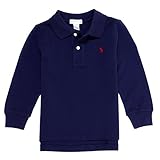 (ポロ ラルフローレン) POLO RALPH LAUREN ベビー 男の子 長袖 ポロシャツ Cotton Mesh Long-Sleeve Polo ネイビー Newport Navy (12M)
