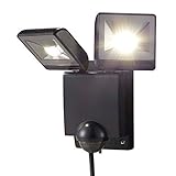 タカショー　セキュリティライト（100V）　LEDセンサライト　2型　●61913900　HIA-W02K ブラック