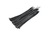 ブラックFrog自動ロック式ナイロンケーブルタイ| Zip Ties |ブラック100個多目的3.6 X 150 mm
