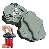 缶切り 回転式 缶オープナー 回転式 ビール缶オープナー 日本規格 アルミ缶 ソーダ 缶詰 飲料 マルチ缶切り 簡単 安全 滑らかなエッジ 磁石搭載 右利きと左利き兼用 4.8～8.5cmの缶に適用 グリーン