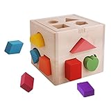 Selfies® 人気のあります お盆休み ギフト 立体パズル ドロップインザボックス パズルボックス 木製 ラーニングトイ 積み木 (１３ピース)