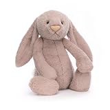 Jellycat Bashful Luxe Rosa Bunny ぬいぐるみ 巨大 20インチ - ウサギ&バニー ぬいぐるみ - クラシックな子供用ギフト