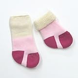 (グレェド) Groedo ベビー ソックス 裏パイル きなり × ピンク サイズ02 (10～11.5cm 目安月齢12～18ヶ月) オーガニックコットン