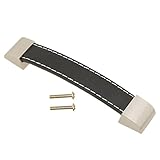 Lovoski 全2色4サイズ　レザー　ノブ 　ハンドル　キャビネット　戸棚　キッチン　引出し対応　取っ手 - 褐色, 150x21x21mm