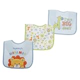 Baby Boys Animal Design Bibs (One Size) (Blue) by Universal Textiles