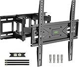 壁掛けテレビ金具 26-65インチ対応 4K LED LCD 耐荷重45kg 中大型 tv壁掛け金具 壁掛けスタンド 移動式 テレビアームウォールマウント 32 40 42 43 50 55 60型 フルモーション式 前後＆左右&上下多角度調節 VESA最大400x400mm Swivel TV Wall Mount